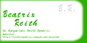 beatrix reith business card